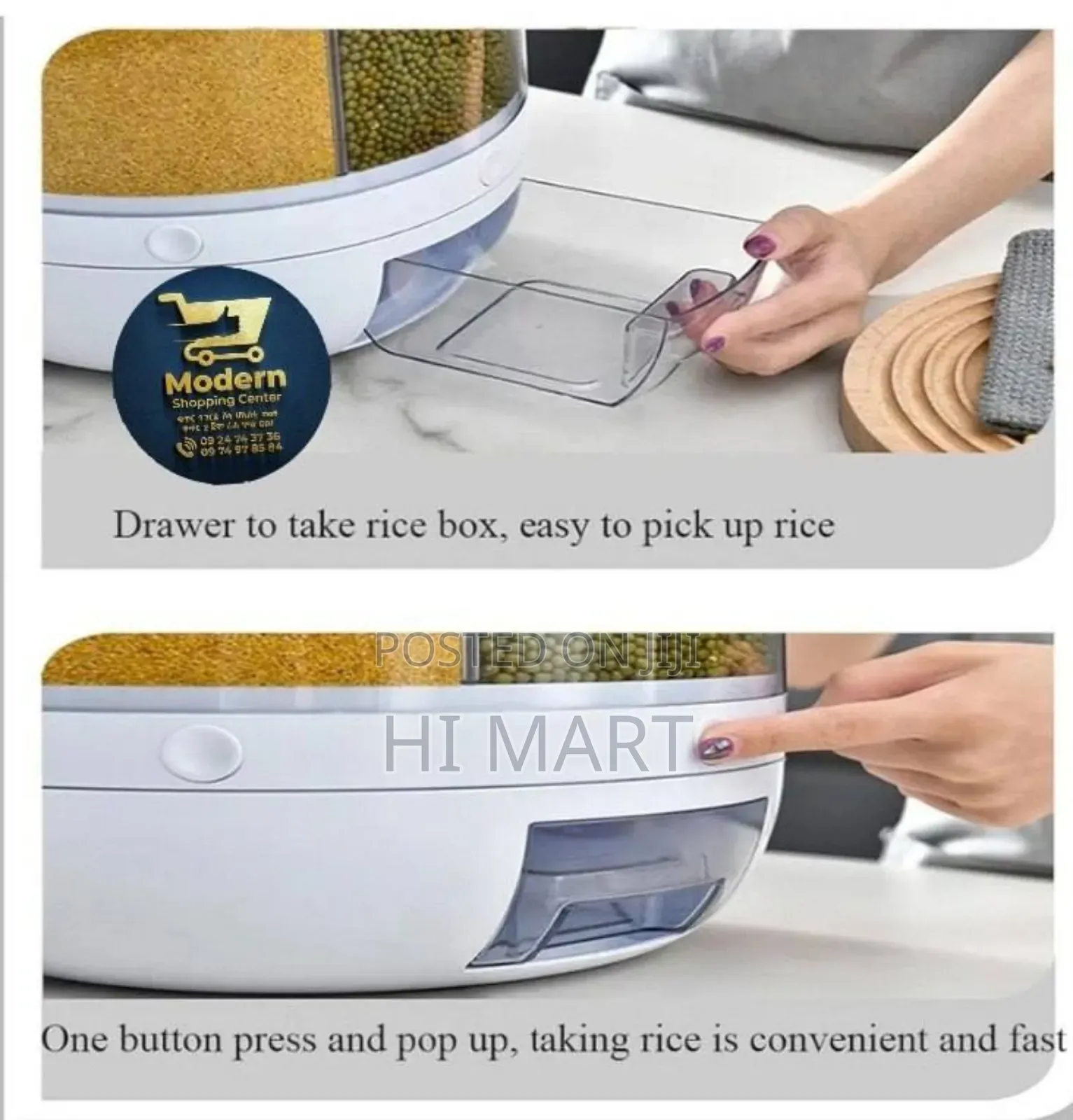 Top Quality Kitchen Grain And Cereal Storage(10kg Capacity)