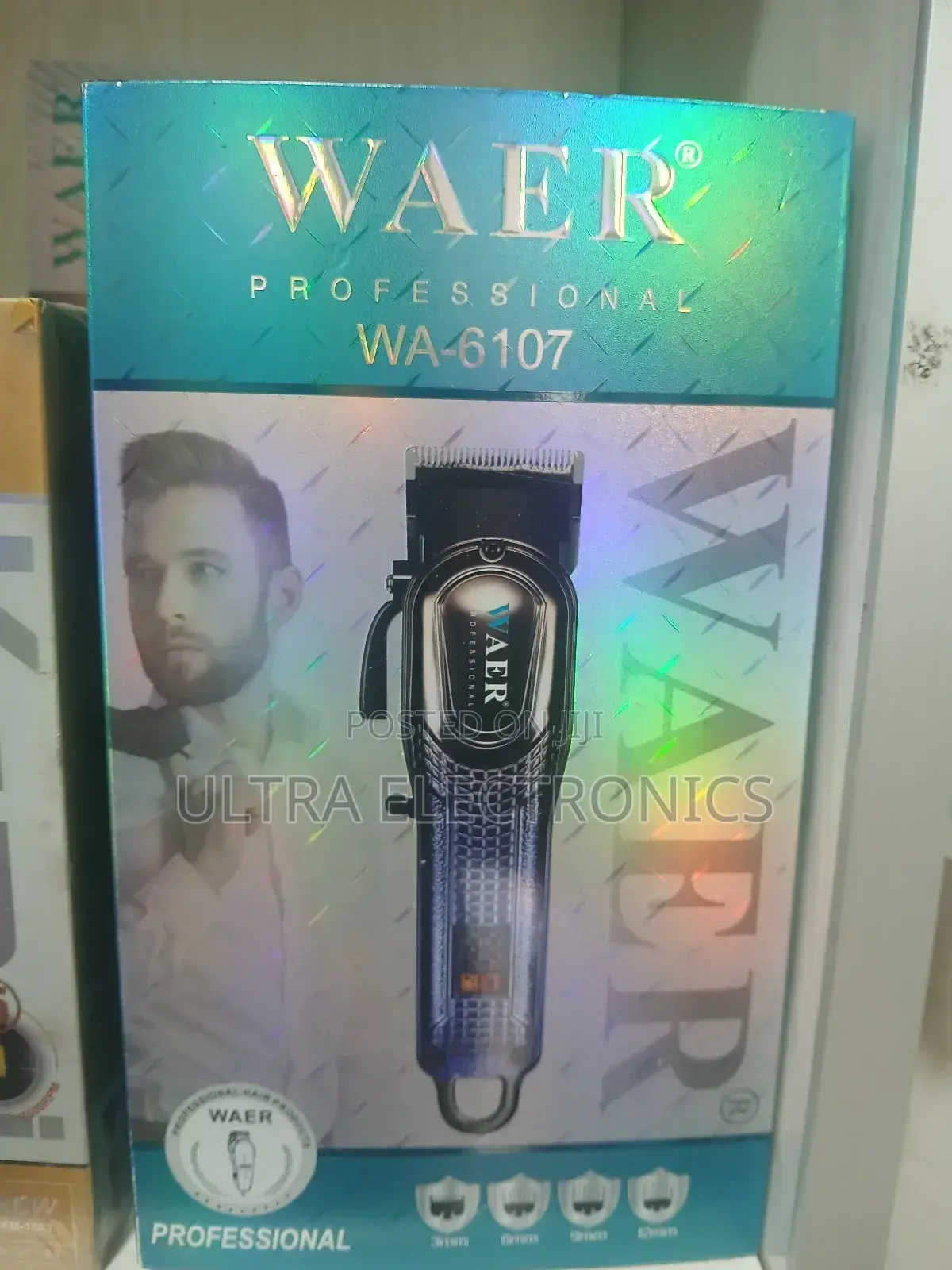 የፀጉር ማሽን Waer Professional Hair Clipper (Model Wa-6107). It Comes