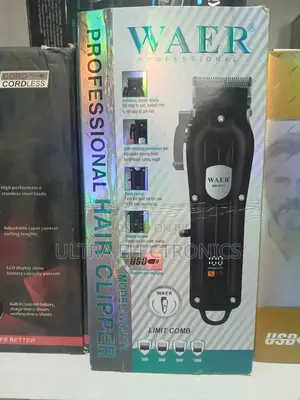 የፀጉር ማሽን Waer Professional Hair Clipper (Model Wa-6107). It Comes