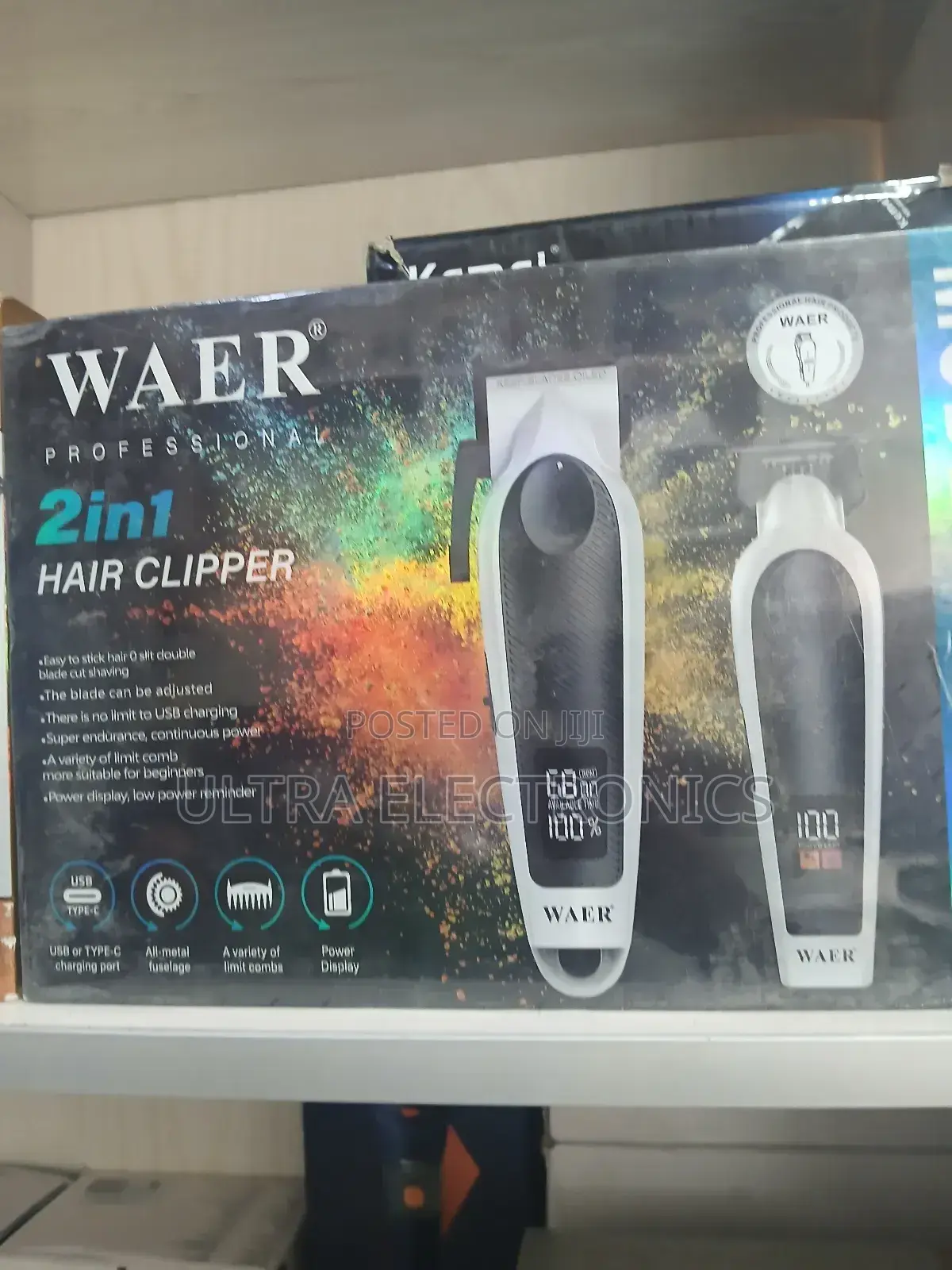 የፀጉር ማሽን Waer Professional 2in1 Hair Clipper, Specifically