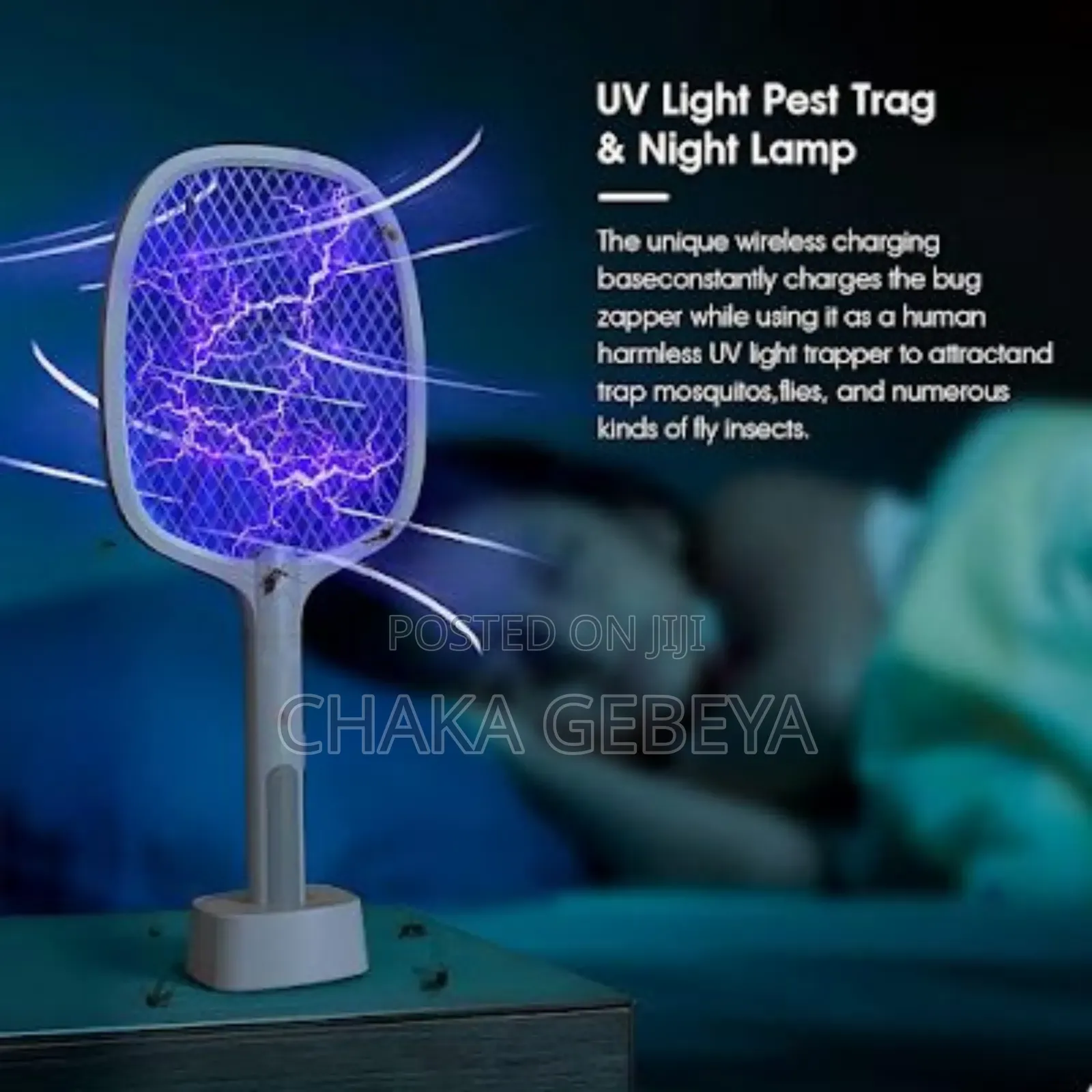 Zap Mosquitoes Two Ways! Handheld Swatter Or Automatic Uv Trap