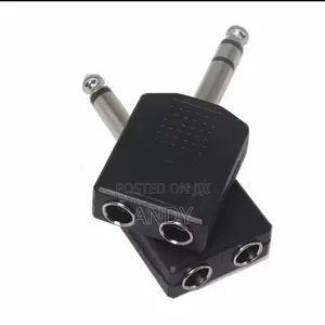 Jack 6.5mm TRS to 2 X 6.5mm Mono Sockets Splitter Adaptor