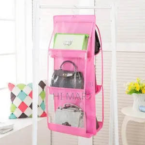 Pink Colour Hand Bag Organizer