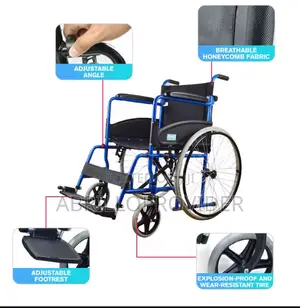 2026 New Aluminum Alloy Lightweight Wheelchair Folding Wheelchair