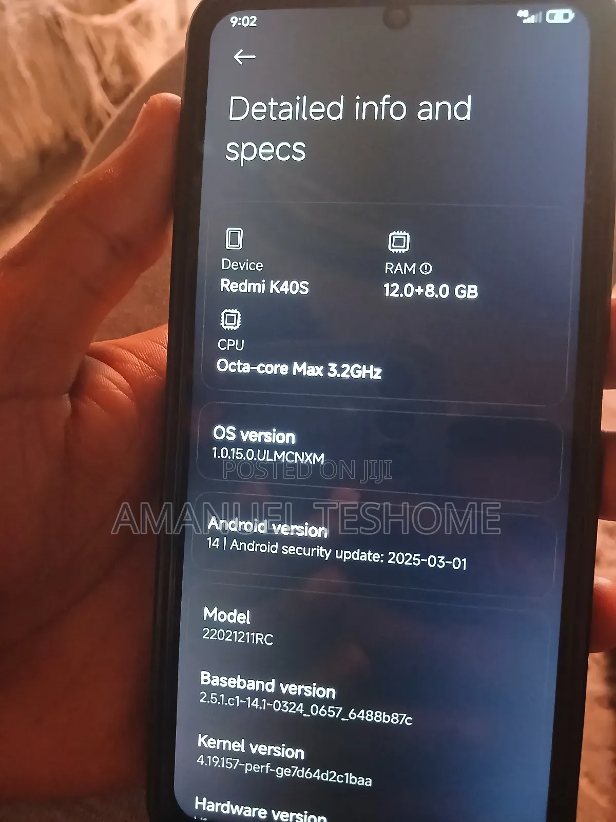 Xiaomi Redmi K40 256 GB Black