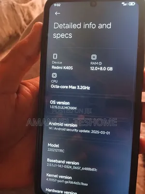 Xiaomi Redmi K40 256 GB Black