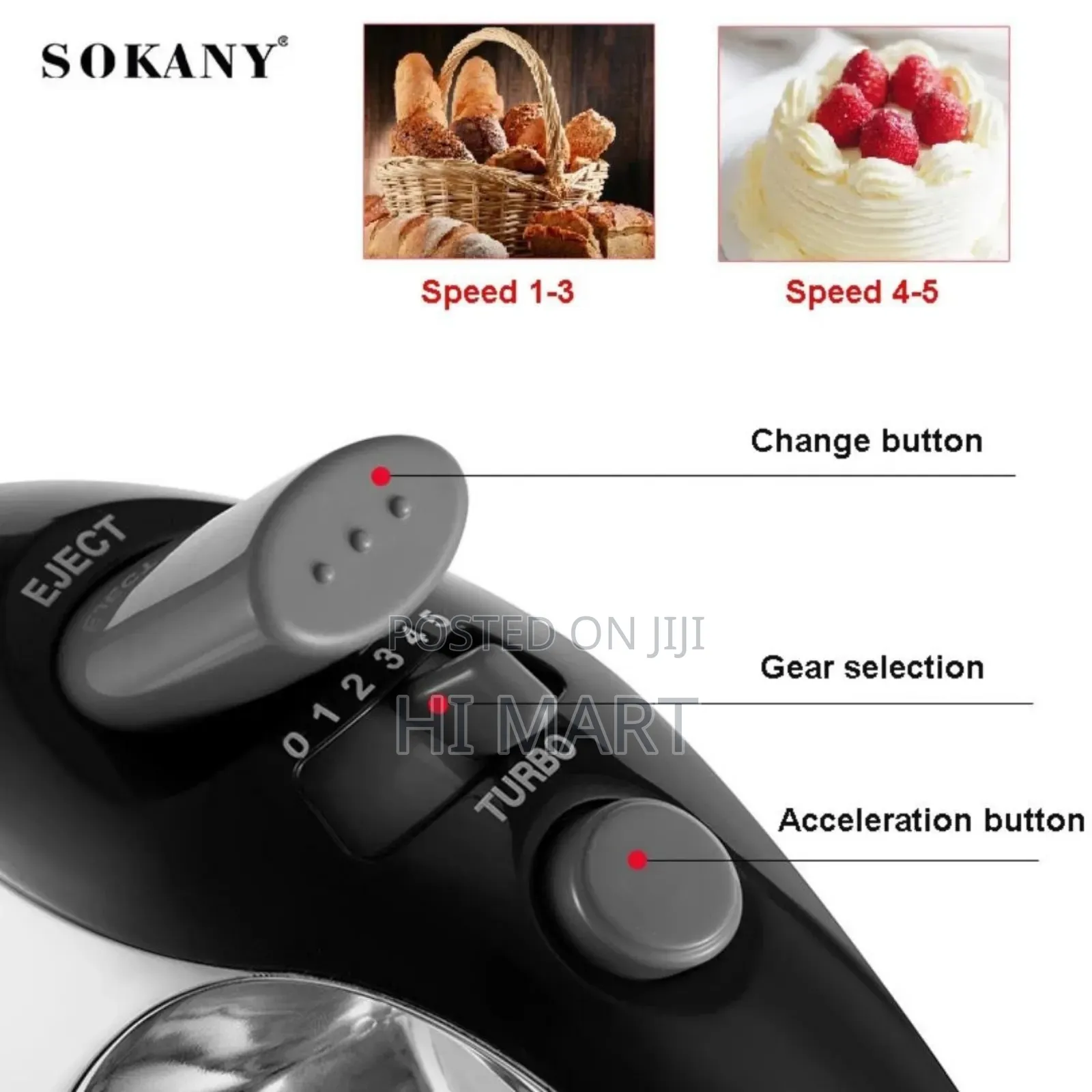 4 Litre Top Quality Sokany Hand Mixer