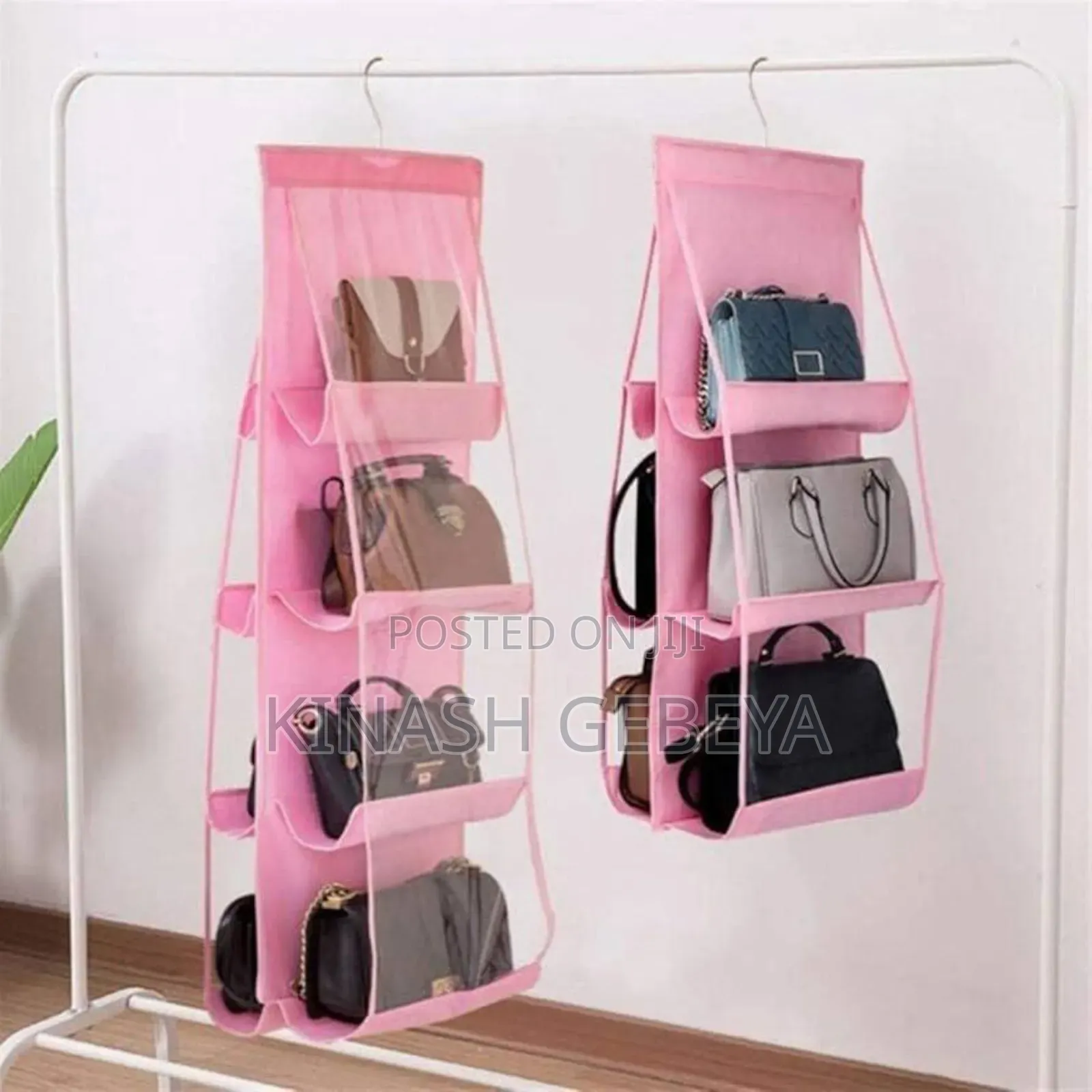 Multi Pocket Bag Organizer(Pink Colour Only)