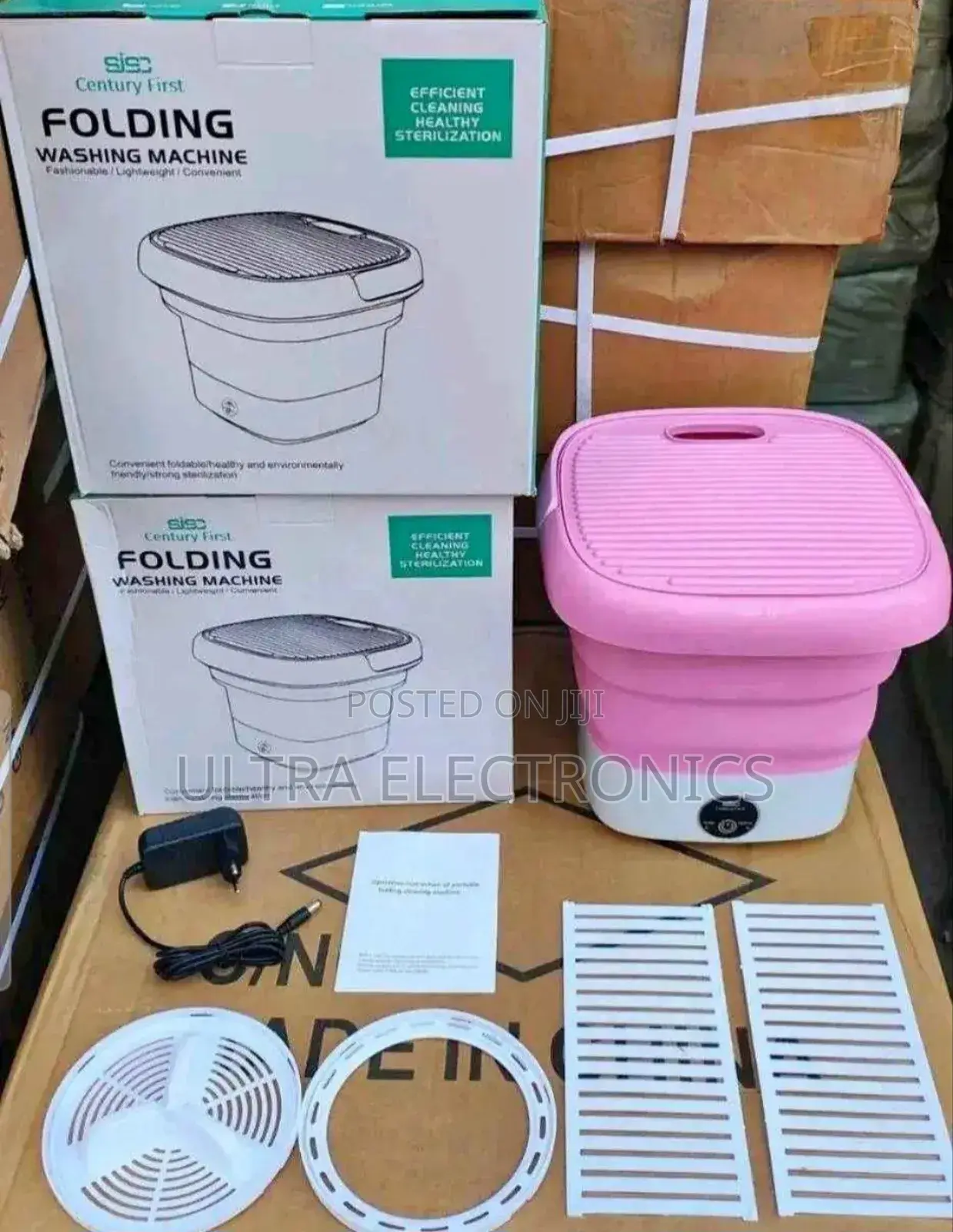 Folding Washing Machine. Design: Compact, Collapsible
