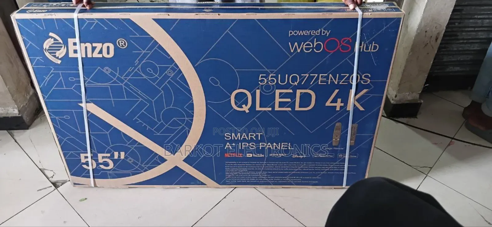 Enzo Smart Qled Tv 55 Inch Andraid Framless 2026 Quality Tv Hifi