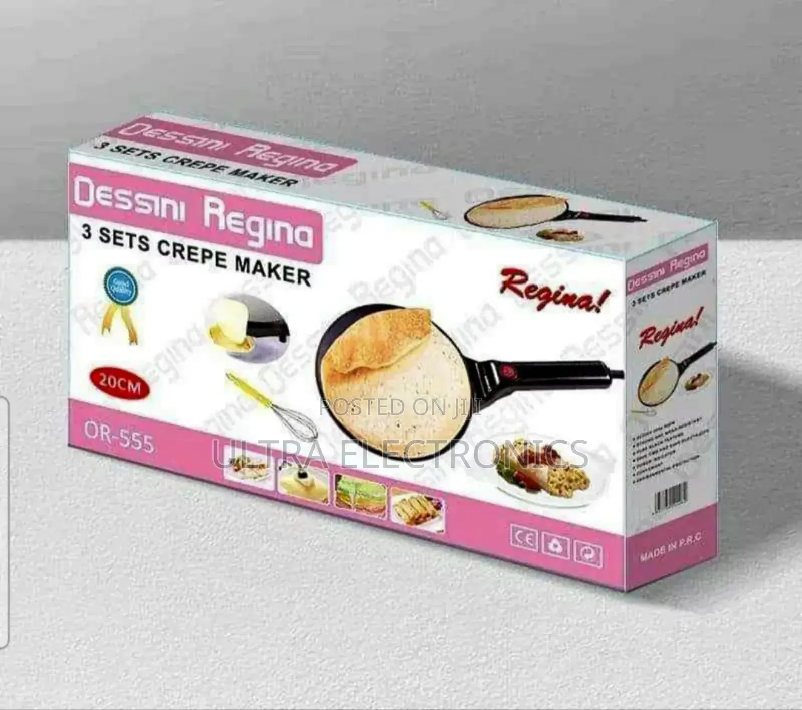 Crepe Maker Dessini Regina 3 Sets ☛ቂጣ በቀላሉ ለመስራት