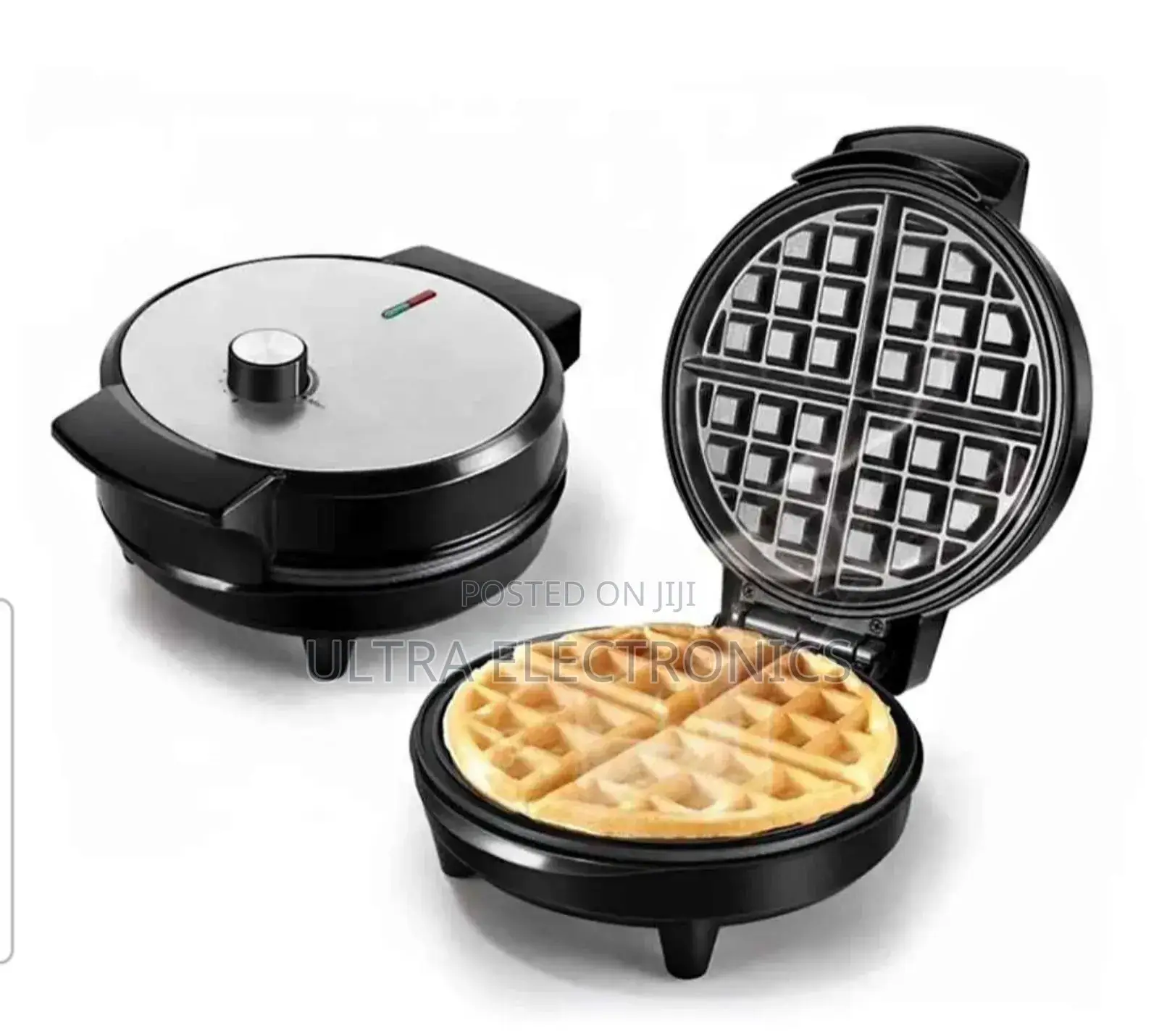 Waffle Maker Sonifer Sf-6084 Round Electric . A Stainless Steel