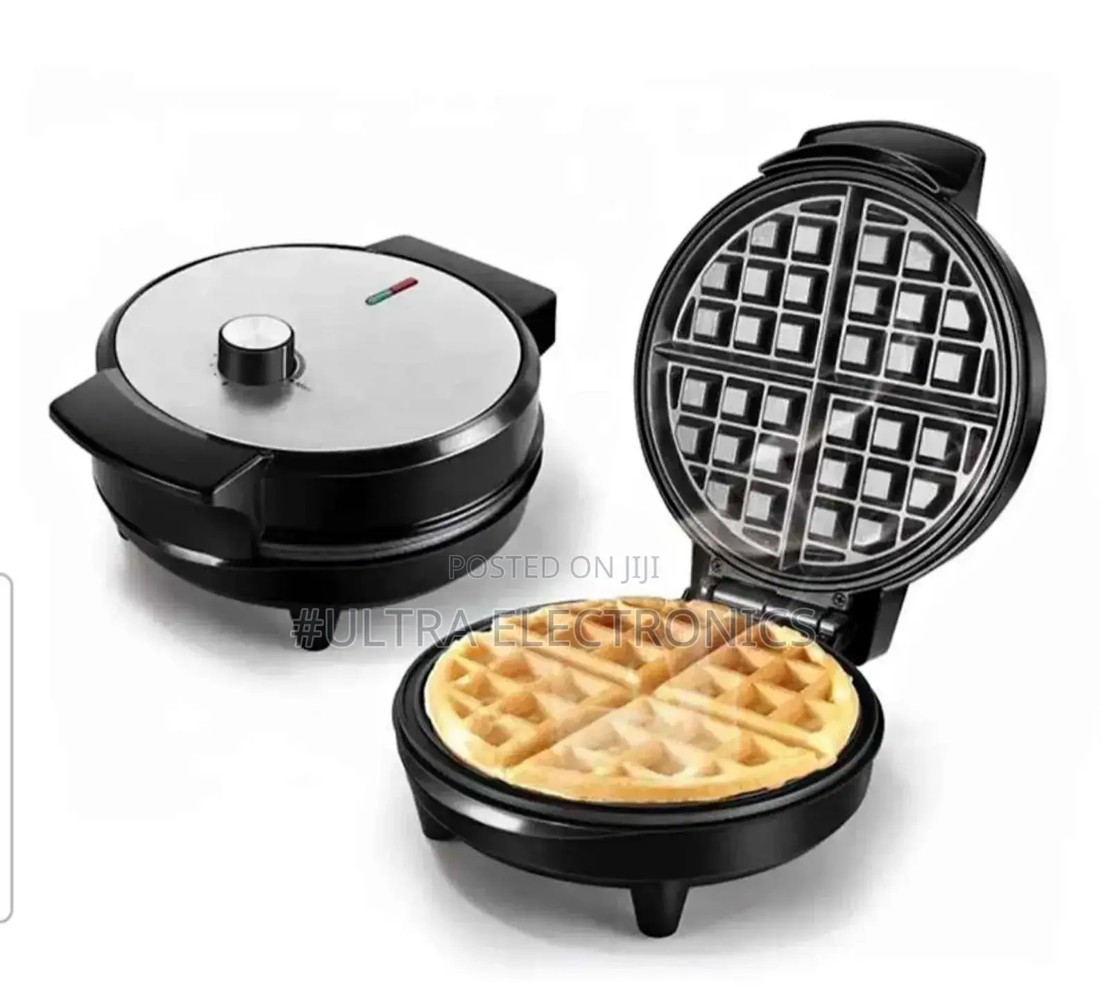 Waffle Maker Sonifer Sf-6084 Round Electric . A Stainless Steel
