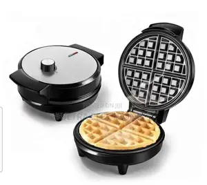Waffle Maker Sonifer Sf-6084 Round Electric . A Stainless Steel