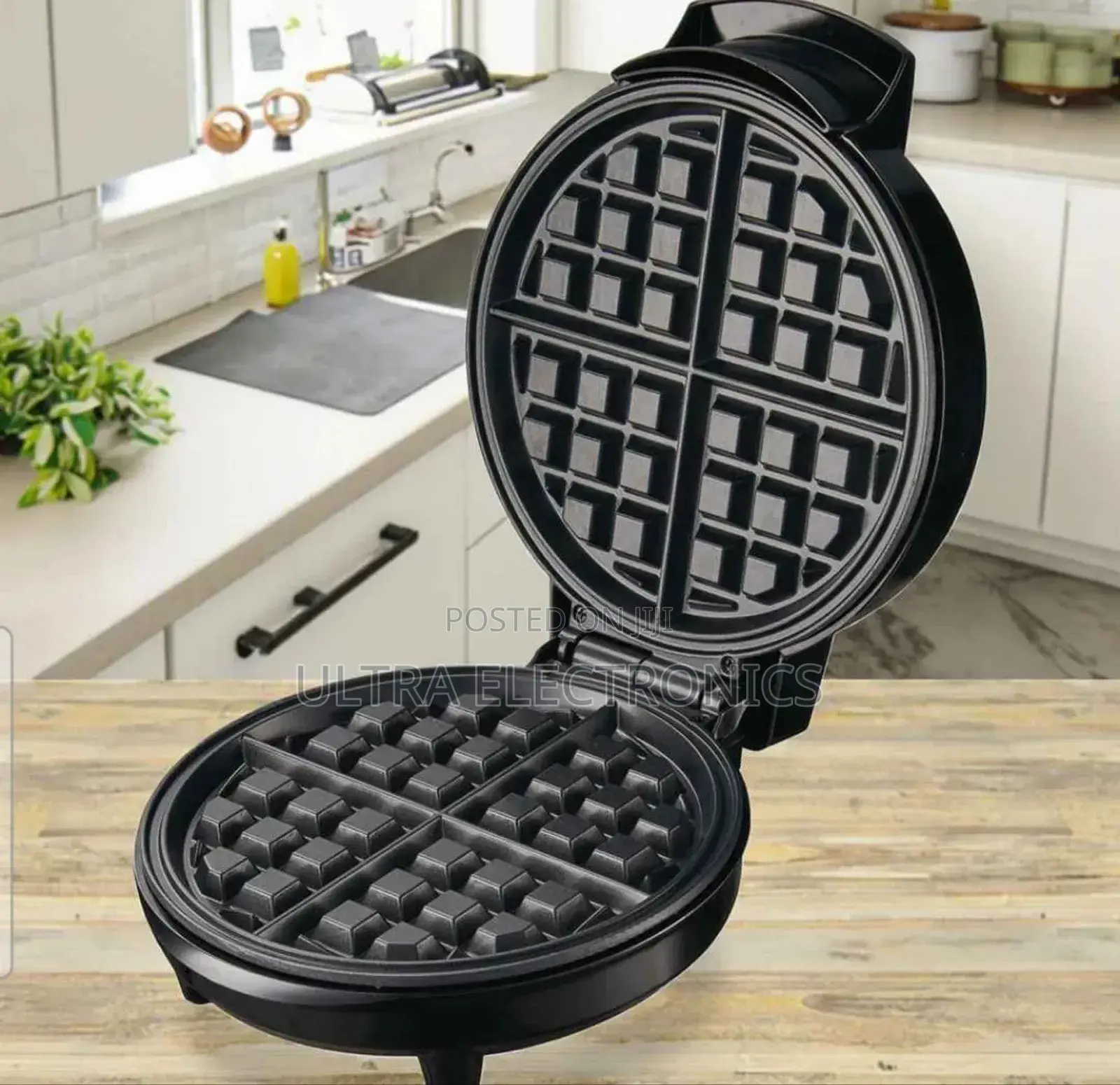 Waffle Maker Sonifer Sf-6084 Round Electric . A Stainless Steel