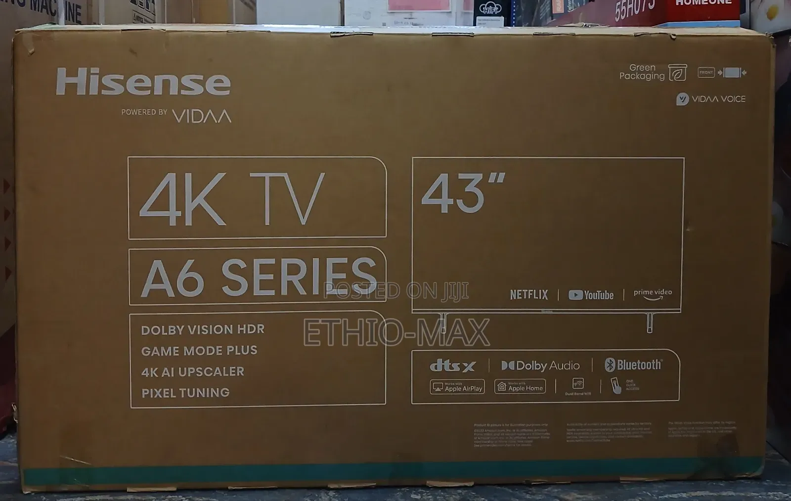 Hisense Tv 43" Smart 4 K Uhd A6 Series