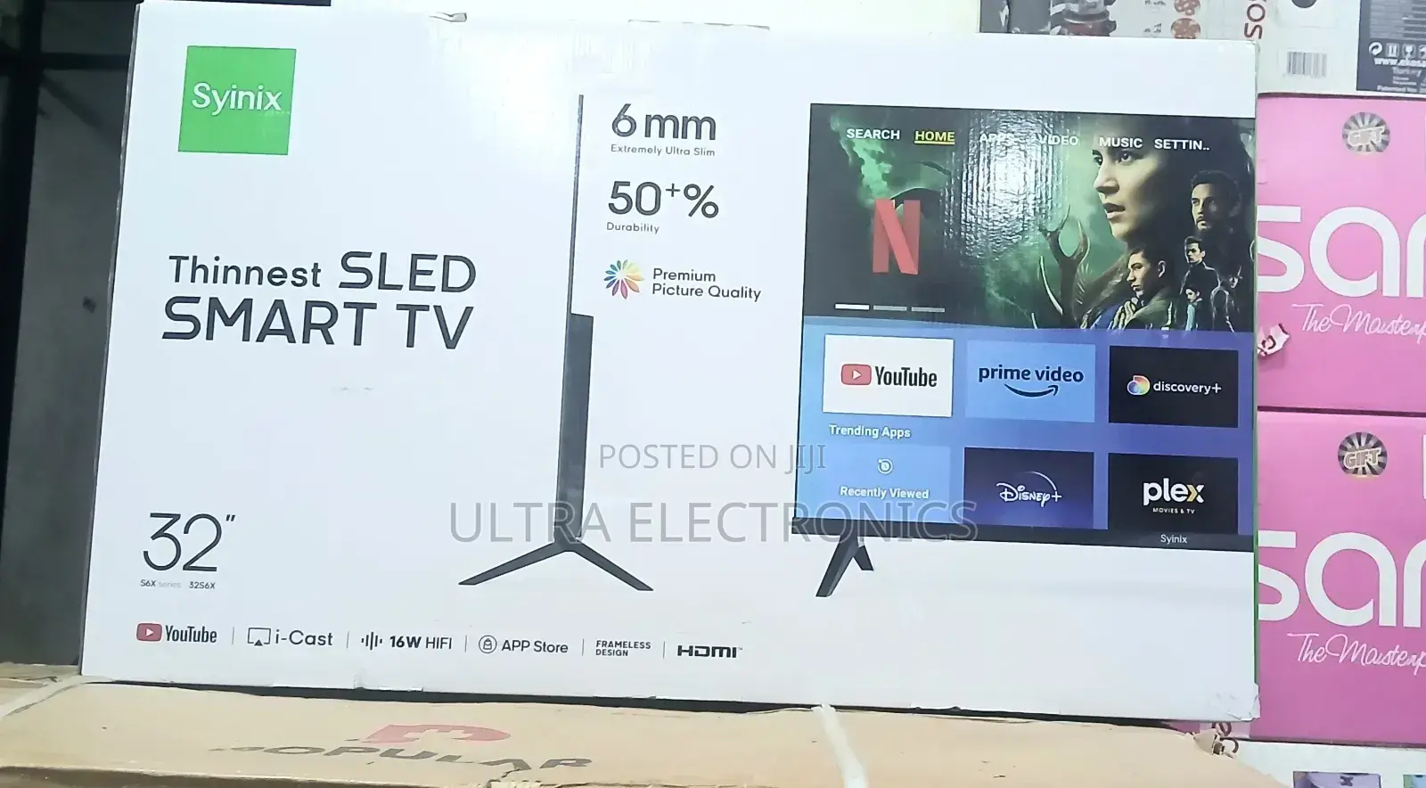 Syinix 32-Inch Smart Tv (Model 32s6x). It Features an Extremely