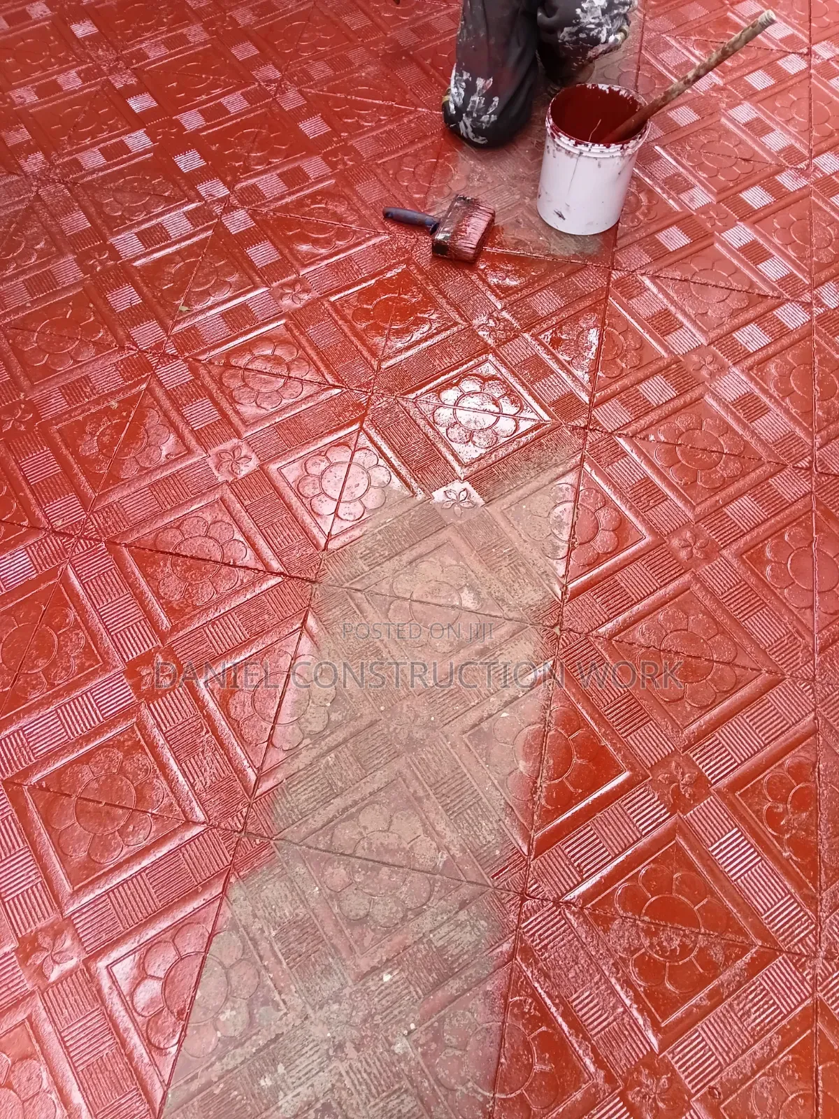 የቴራዞ ቀለም መቀመም