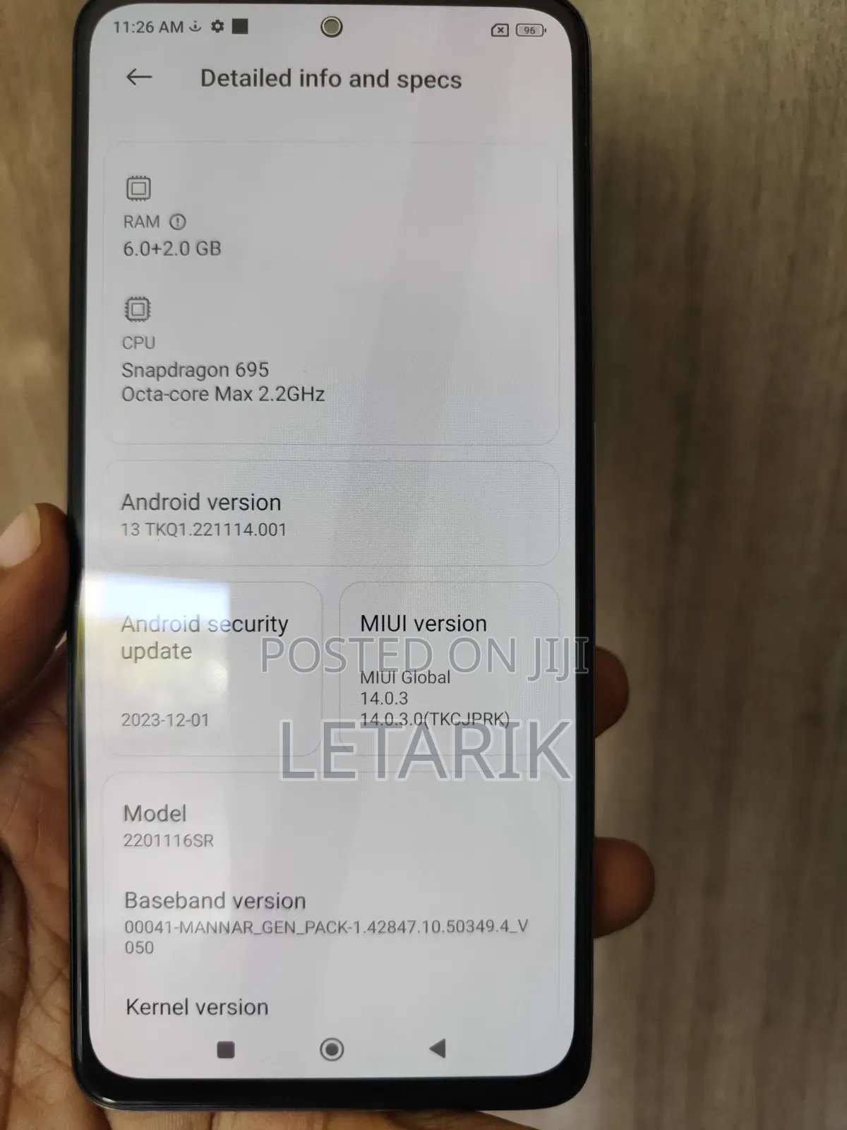 Xiaomi Redmi Note 11 Pro 5G 128 GB White