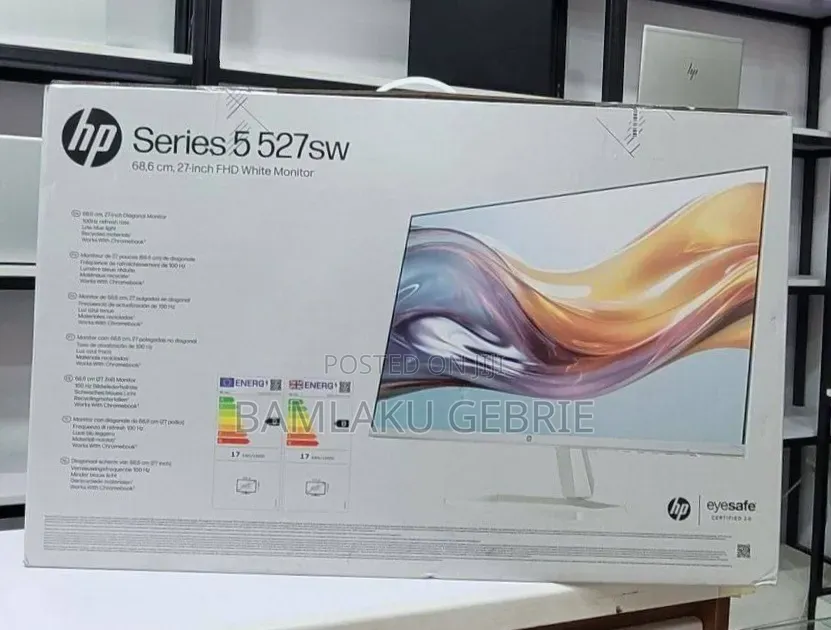 Hp 27 Inch 100hz Monitor 2pices Available