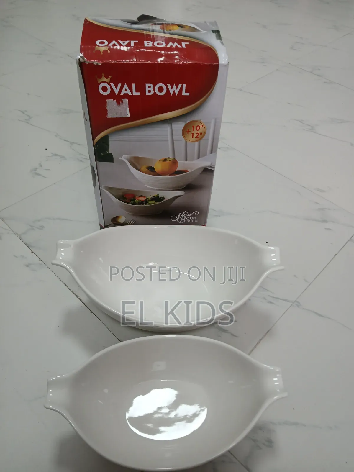 2pcs Oval Bowls