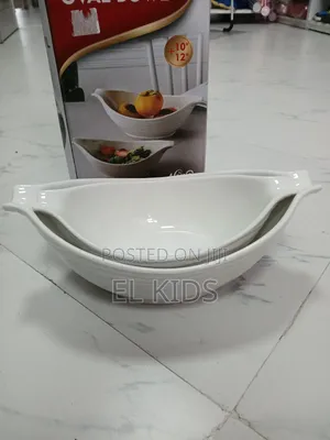 2pcs Oval Bowls