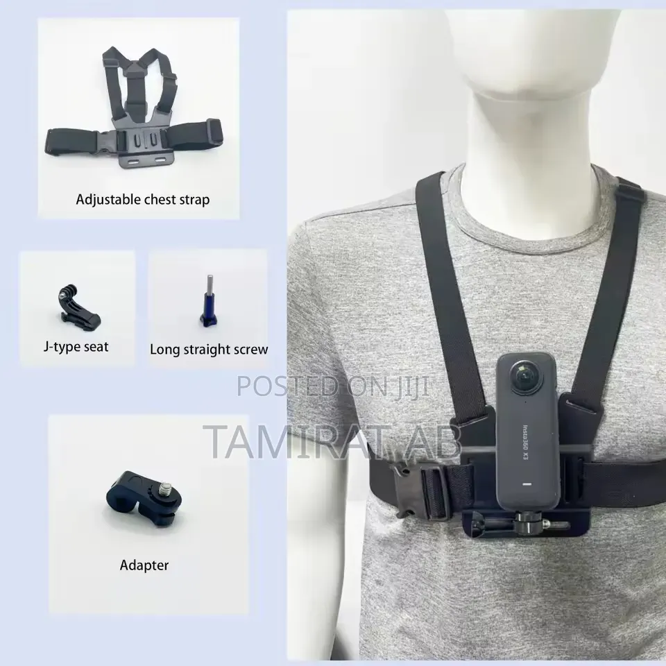 Universal Adjustable Chest Mount Harness for Smartphones Action Camera