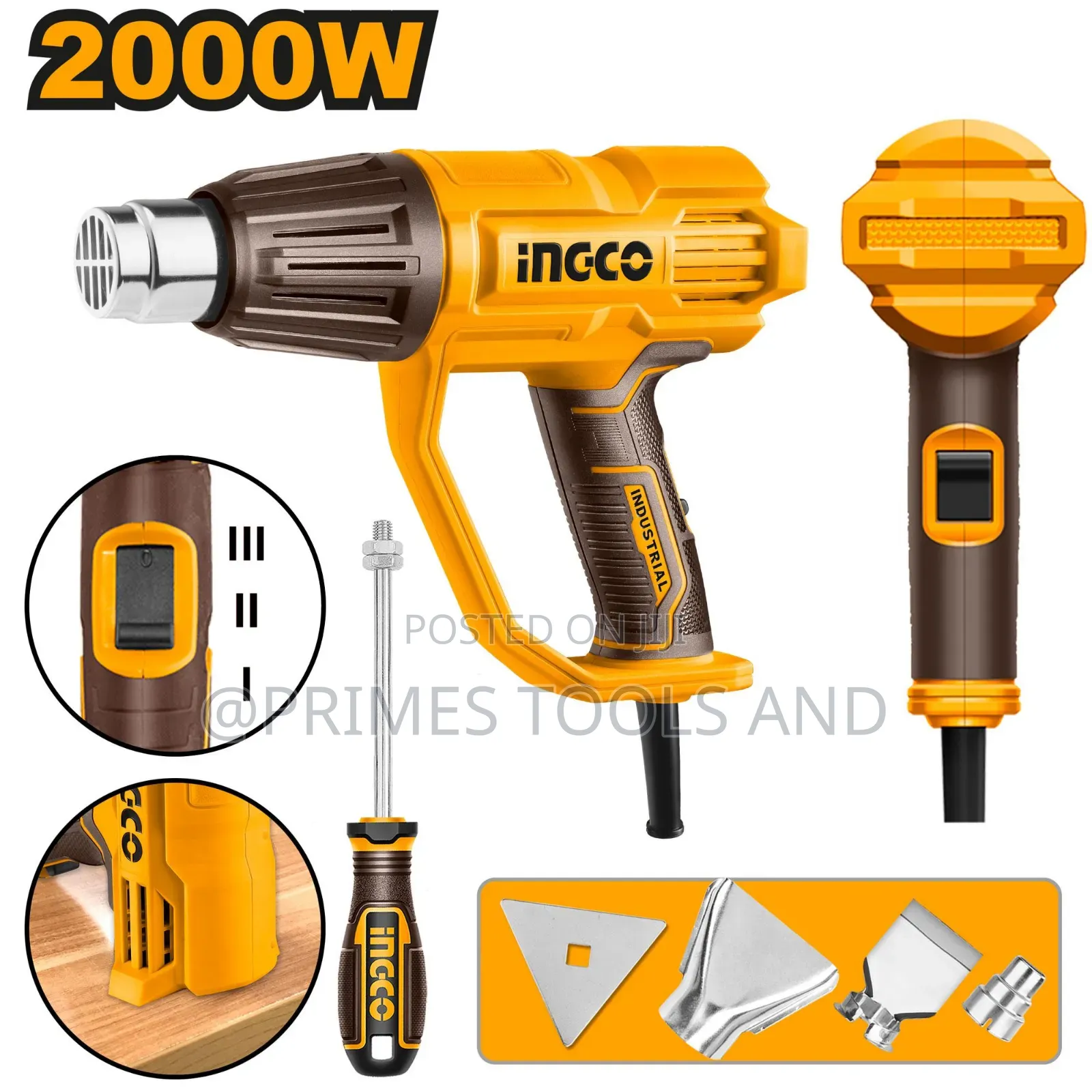 Ingco 2000w Industrial Heat Gun