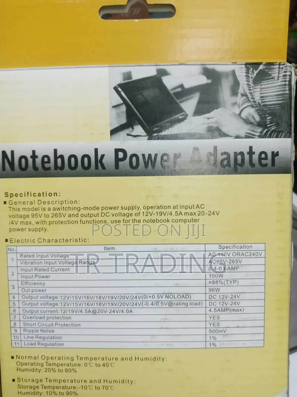 Laptop Charger 12 Volt-19 Volt