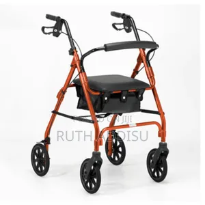 Days Four Wheeled Rollator Walker - Felgains Mesical Walker Seat Manul