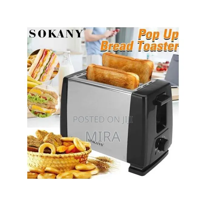 ጽድት ያለ Sokany Slice Toaster