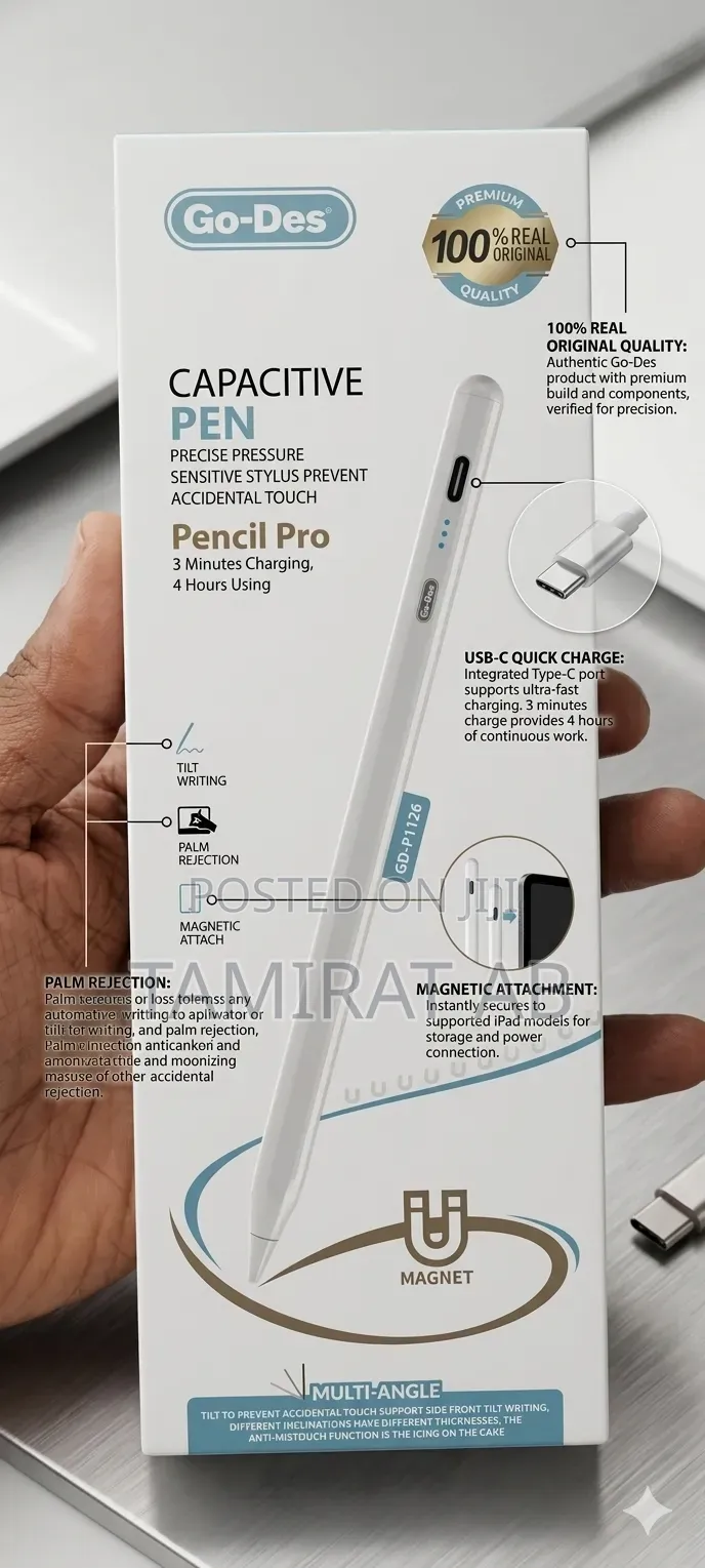 Go-Des Gd-P1126 Capacitive Pressure-Sensitive Pen
