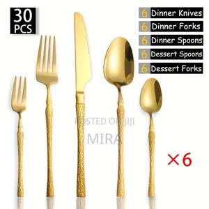 30pc Golden Spoon Set