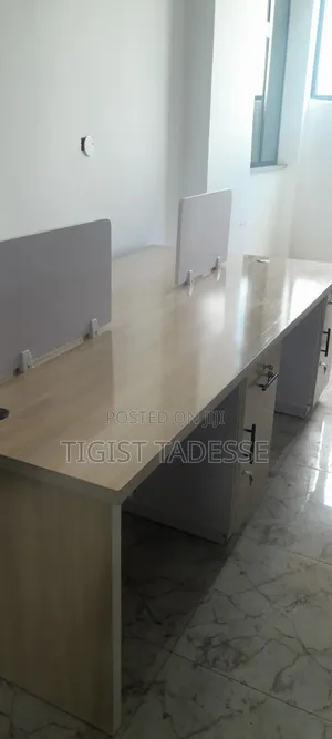 Office Workstation Desk for 4 People | Space-Saving Computer Table
