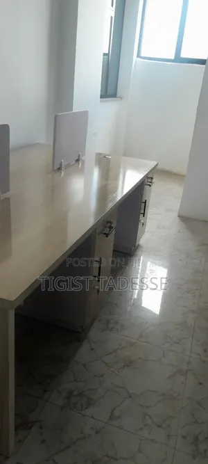 Office Workstation Desk for 4 People | Space-Saving Computer Table