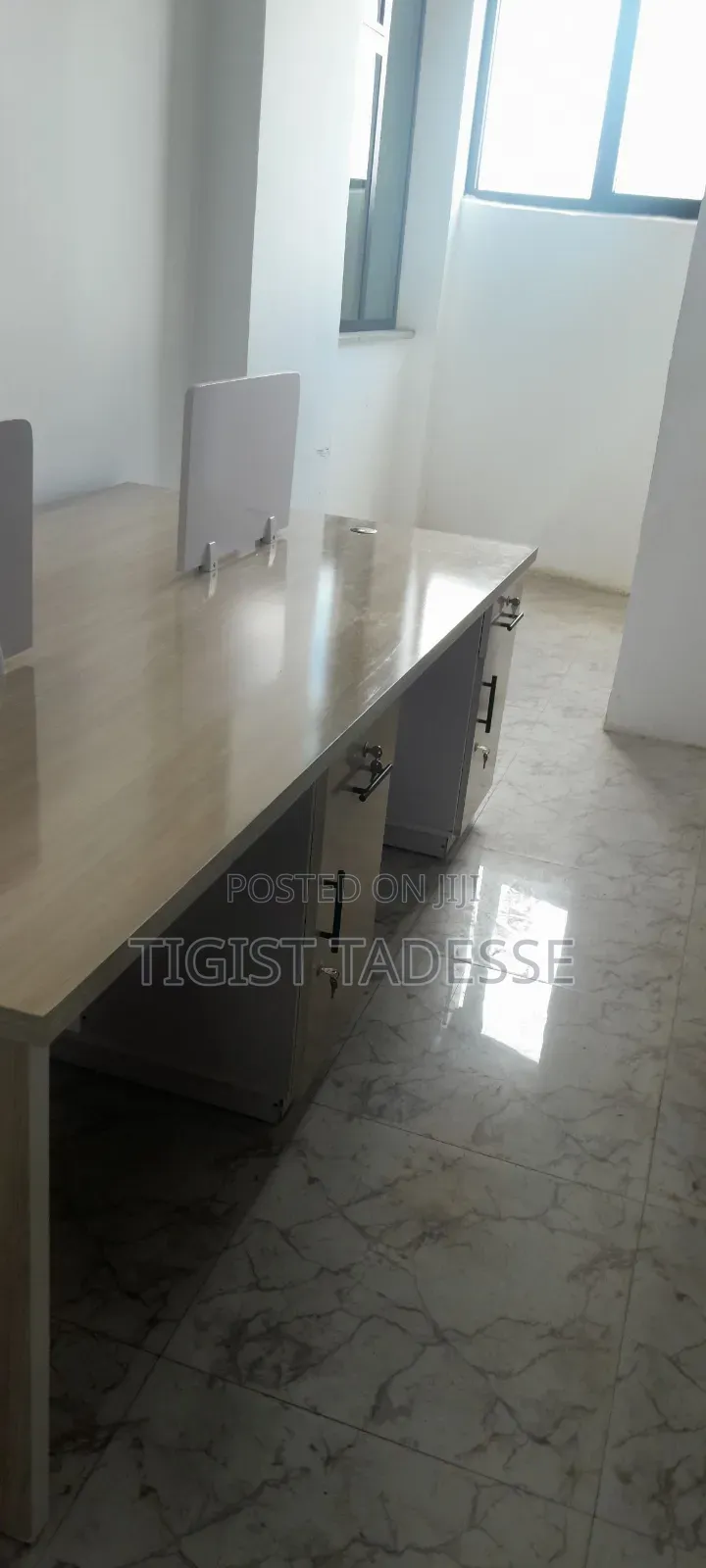 Office Workstation Desk for 4 People | Space-Saving Computer Table