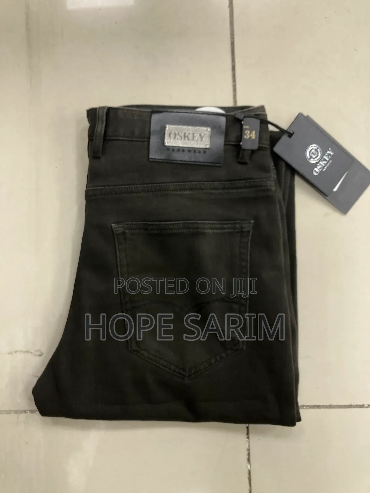 Oskey Veme Men's Dark Grey Jeans