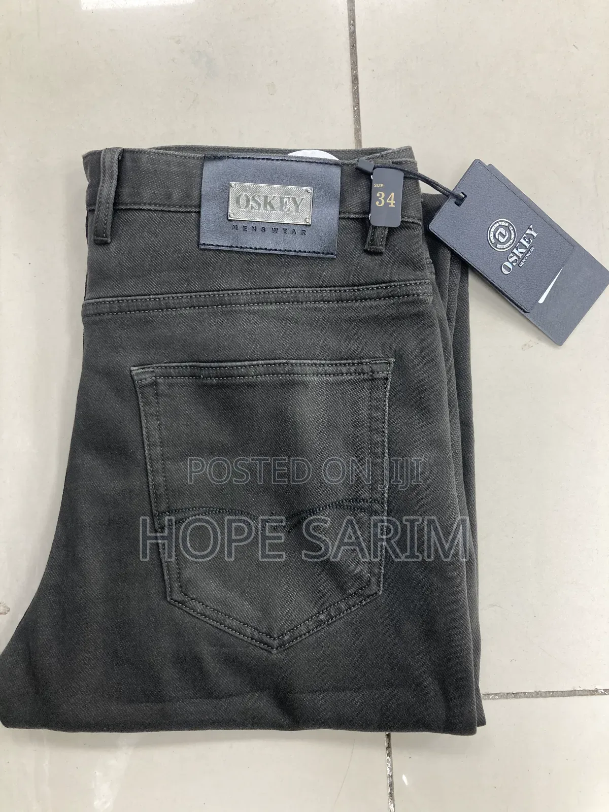 Oskey Veme Men's Dark Grey Jeans