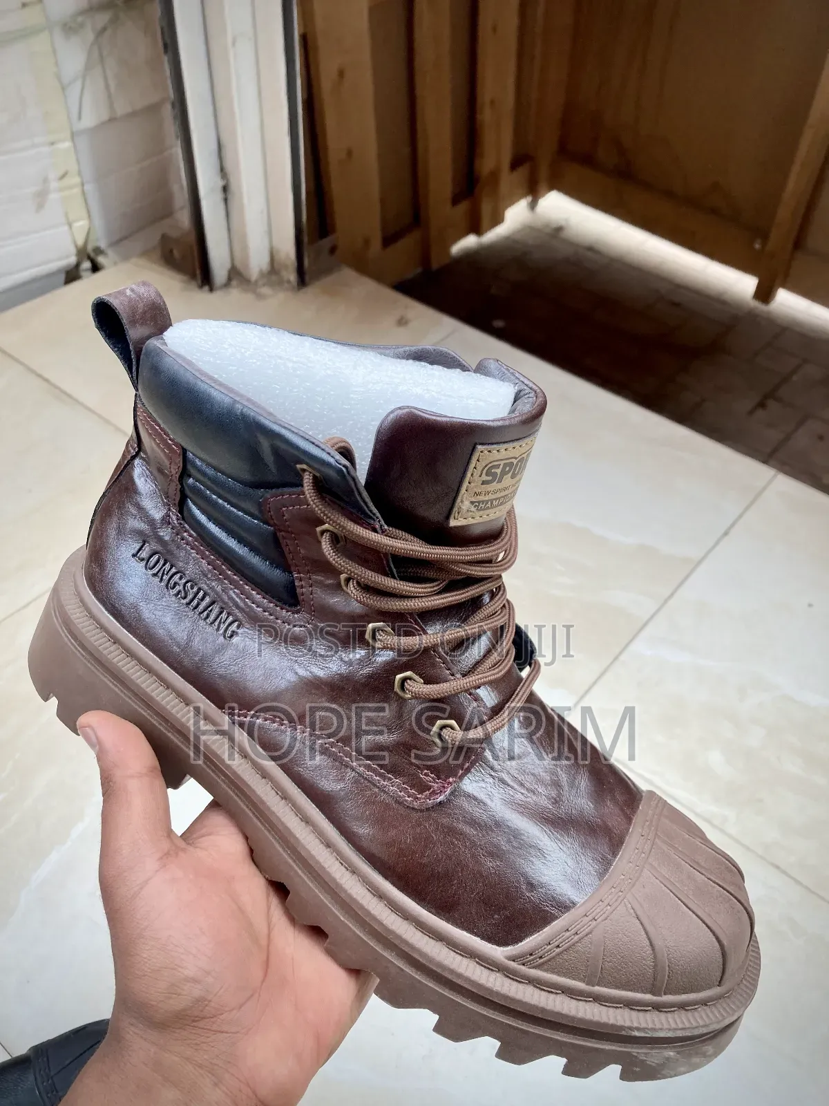 Stylish Brown "Longshang" Men's Boots