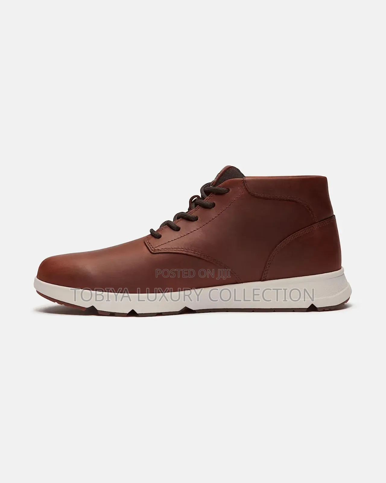 Timberland Parker Street Mid Lace Up Boots, Brown Patent Leather