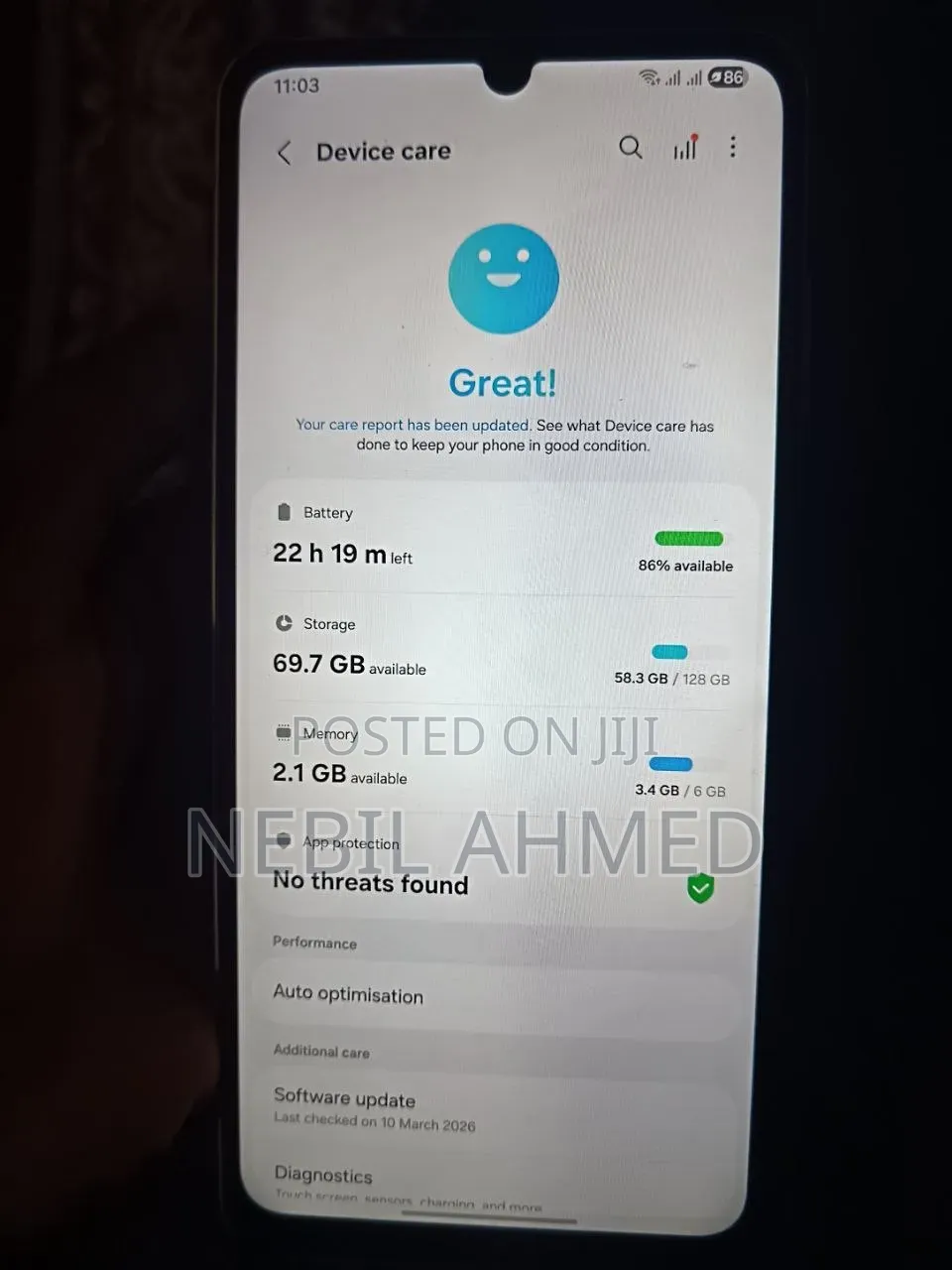 New Samsung Galaxy A06 128 GB Gold