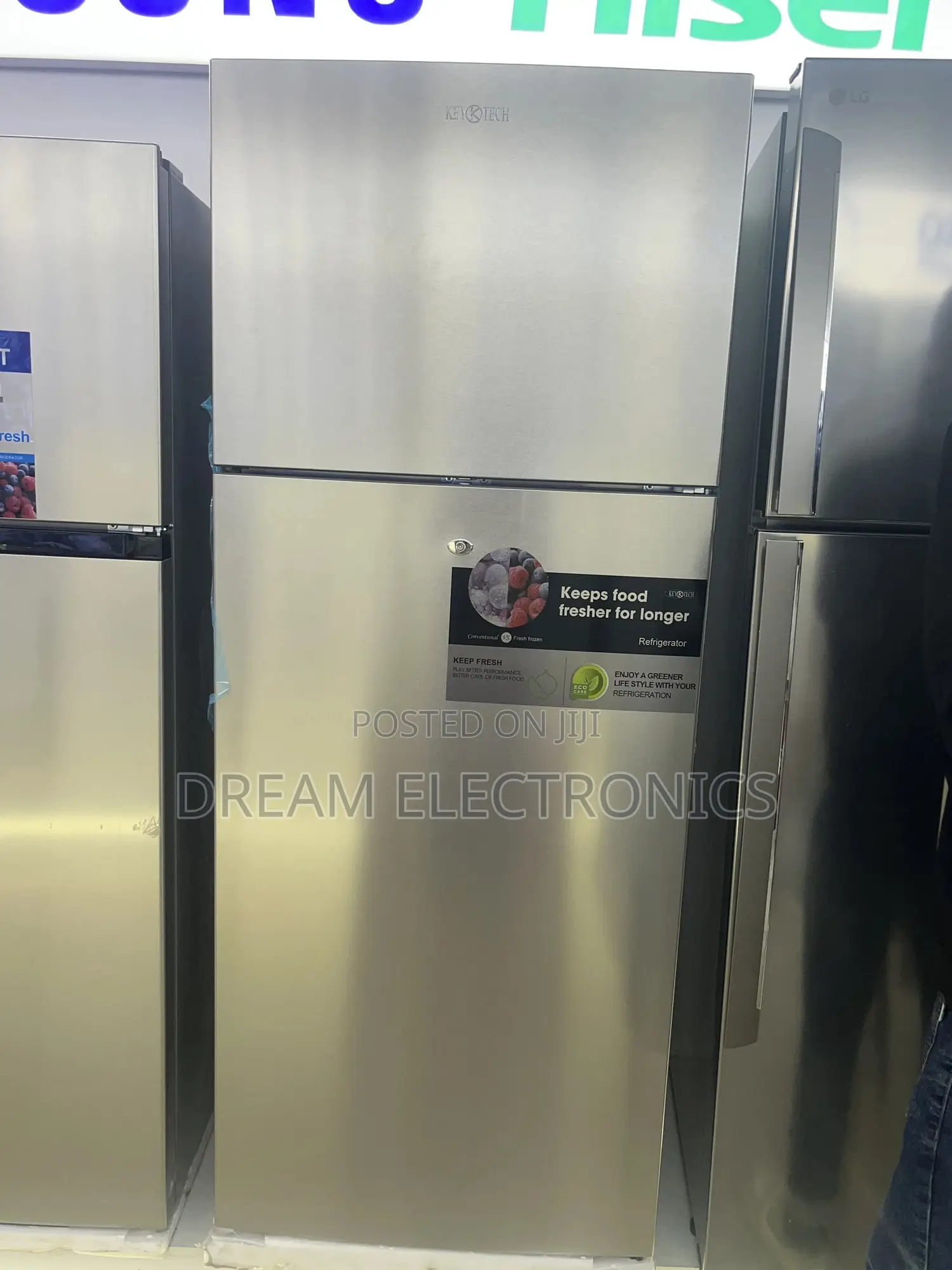 Key Teck 500 Litre Refrigerator and Top Freezer