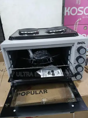 Oven Akel Branded Mini Electric Featuring Two Integrated Hot Plates