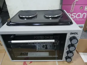Oven Akel Branded Mini Electric Featuring Two Integrated Hot Plates