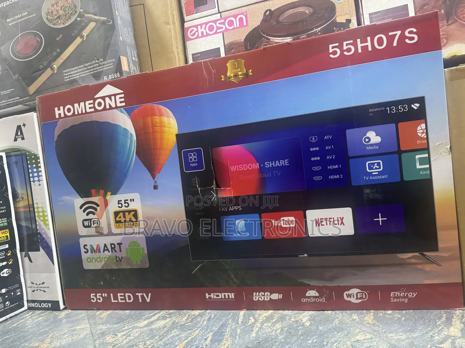 Homeone Tv 55” – Uhd | Smart Android | Big Screen Entertainment
