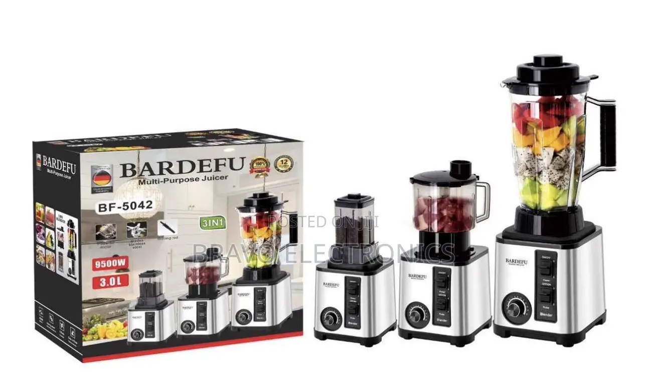 Bardefu Juicer – 8 in 1 Multi-Purpose | Blender | Grinder | Processor