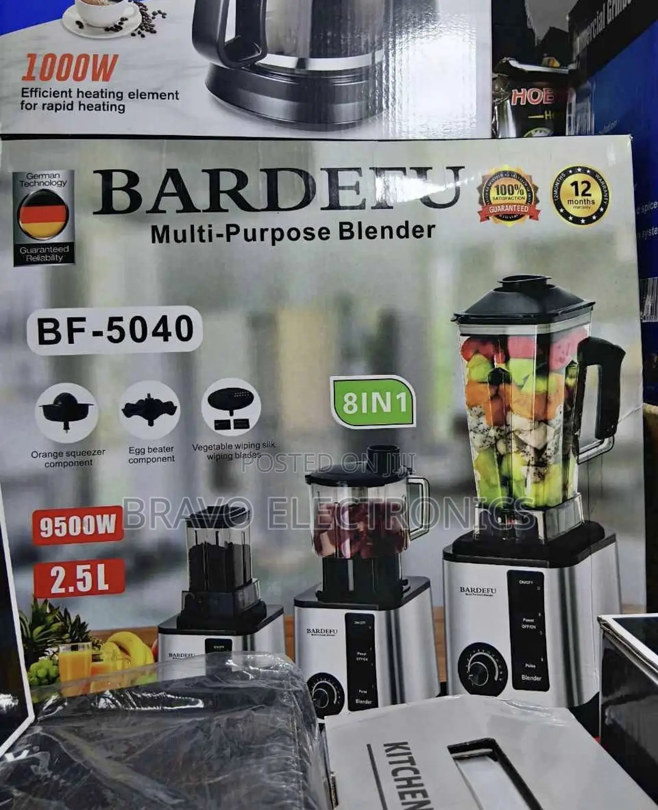 Bardefu 8-in-1 Super Blender Juicer | Professional Quality