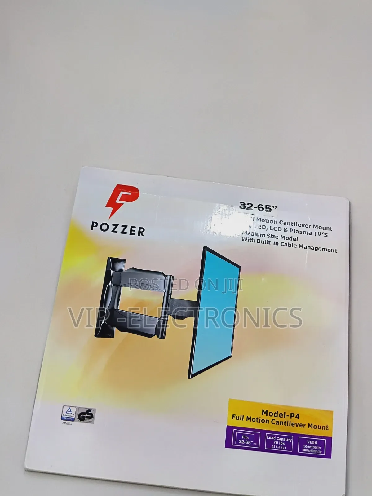 Pozzer Titan Tv Wall Mount (26”–55”)