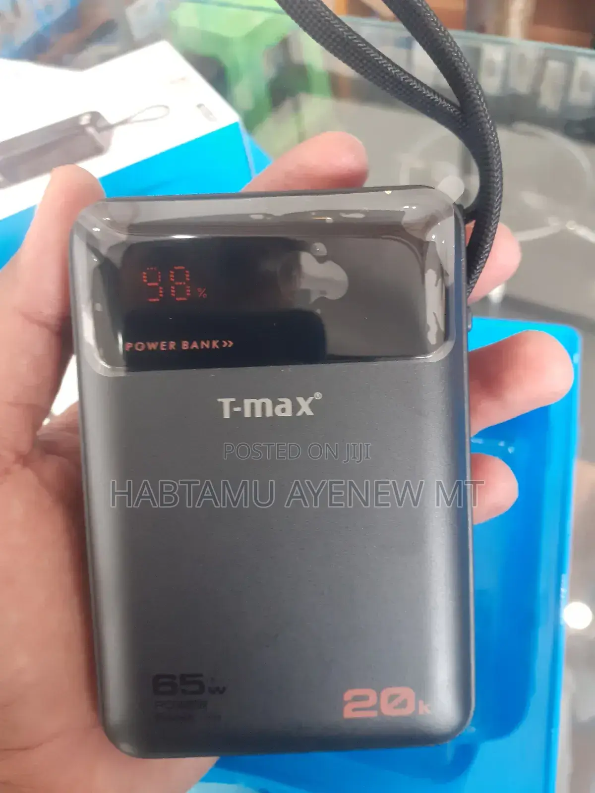 Pc ቻርጅ ማድረግ የሚችል ቲ ማክስ ፓወር ባንክ T-Max Power Bank