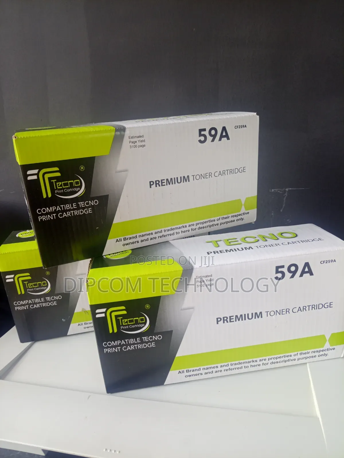 Premium Tecno 59a Black Toner Cartridge 3,100 ገፅ የሚያትም ዋጋ ከነቫት 3750 ብር